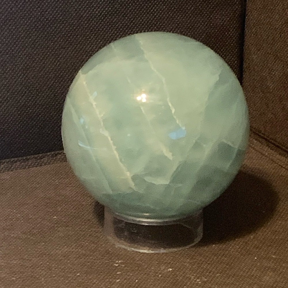 Green Fluorite Sphere